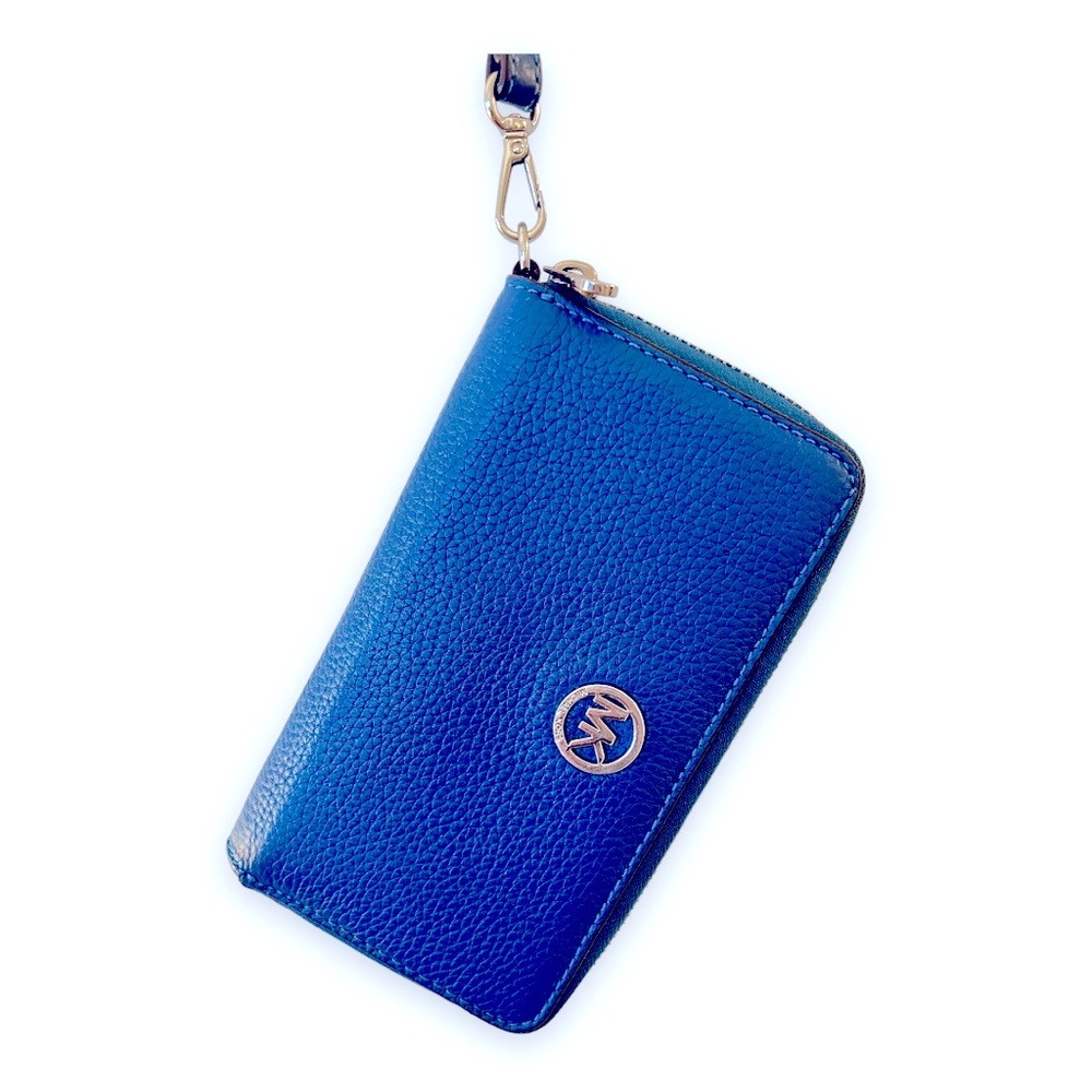 Michael Kors Turquoise Blue Wristlet Wallet-Jetset Collection